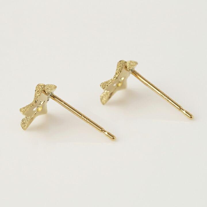 18金 ピアス k18 18金ピアス 18k オープンスター 星 シンプル k18ピアス レディース ピアス18金 ゴールド 18kピアス | DEVAS | 03