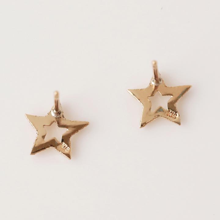 18金 ピアス k18 ピンクゴールド 18金ピアス 18k スター 星 シンプル k18ピアス レディース ピアス18金 地金 18kピアス | DEVAS | 02