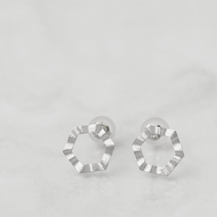 プラチナピアス ピアス プラチナ レディース 六角形 プラチナ950 ピアスプラチナ PT PT950 シンプル おしゃれ 地金 | DEVAS | 02