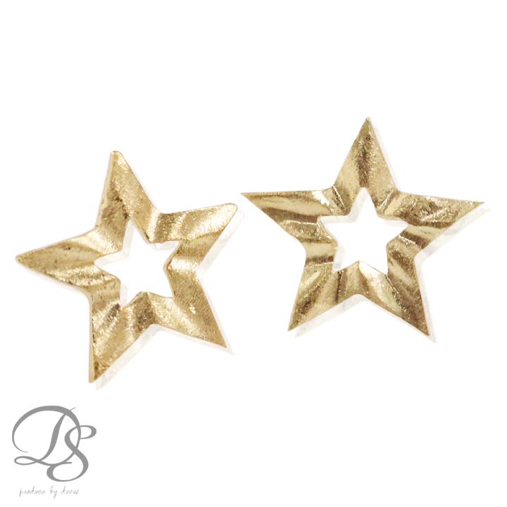 DEVAS 18金 ピアス k18 18金ピアス 18k スター 星 スタッズ シンプル