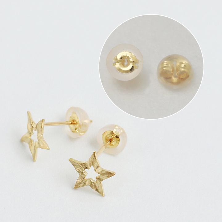 K18 ピアス　星　スター　DEVAS イヤリング 18金 DEVAS 18金 ピアス k18 18金ピアス 18k スター 星 スタッズ シンプル