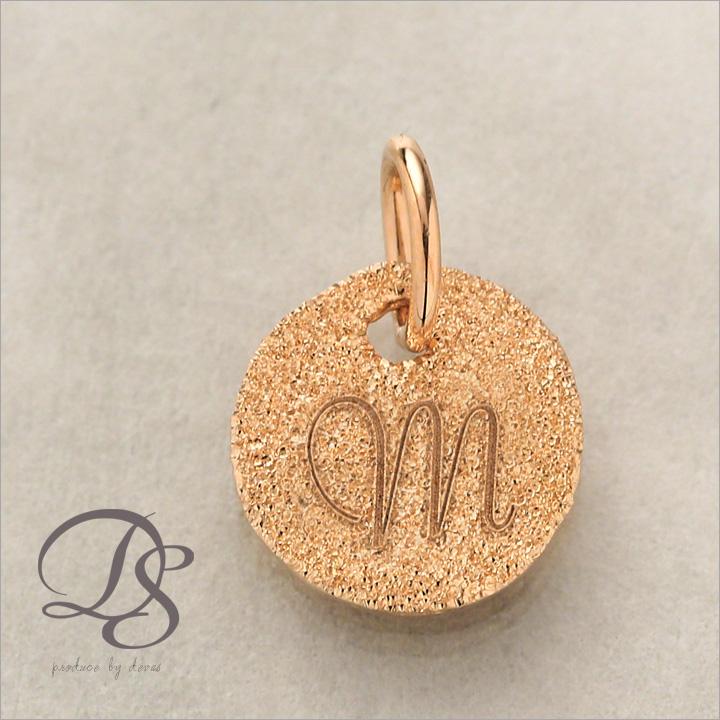 ペンダントトップ 18金 k18 ピンクゴールド 18金ネックレス ペンダント レディース イニシャル アルファベット 18k | DEVAS