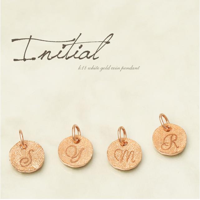 ペンダントトップ 18金 k18 ピンクゴールド 18金ネックレス ペンダント レディース イニシャル アルファベット 18k | DEVAS | 01