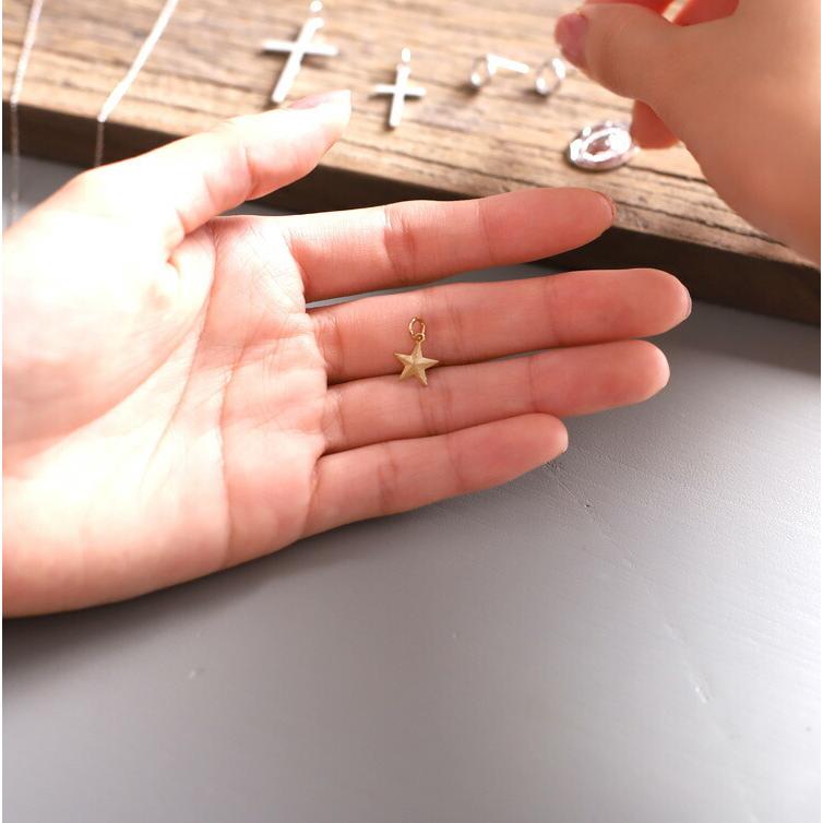 日曜7%クーポン有▼ ペンダントトップ 18金 k18 18金ネックレス ペンダント レディース メンズ 星 スター 18k ネックレス トップ チャーム | DEVAS | 09