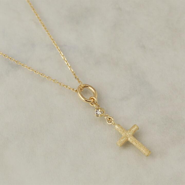 ペンダントトップ 18金 k18 18金ネックレス ペンダント レディース ダイヤモンド クロス 十字架 18k ネックレス トップ | DEVAS | 02