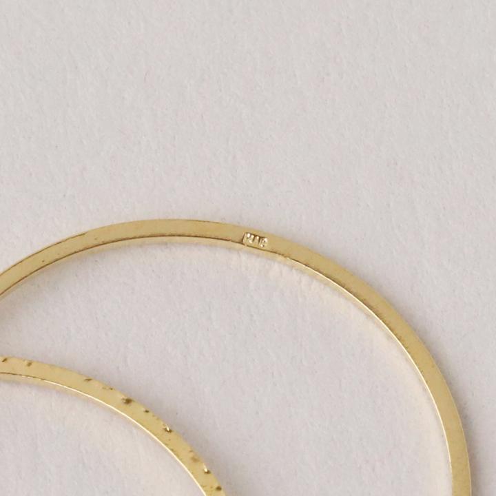 18金 リング k18 ピンキーリング k18リング 2連 角状 18k 指輪 レディース 18金指輪 18金リング 18kリング シンプル | DEVAS | 04