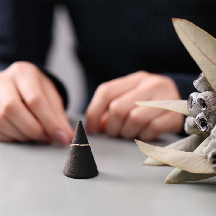 18金 リング k18 ピンキーリング k18リング チェーンリング ベネチアンチェーン 18k 指輪 レディース 18金指輪 18金リング 18kリング シンプル ピンキー | DEVAS | 08