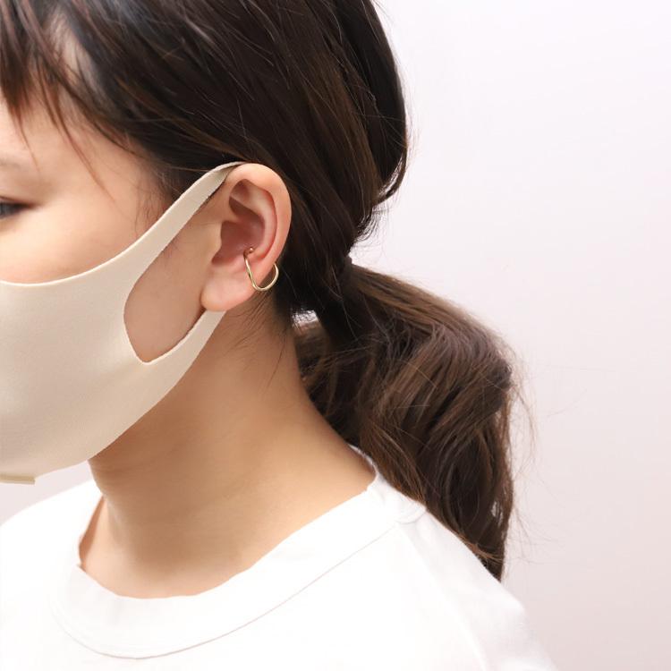 イヤーカフ 10金 イヤカフ k10 10k レディース ノンホール ピアス 10 金 ノンホールピアス シンプル 【在庫限り】 | DEVAS | 05