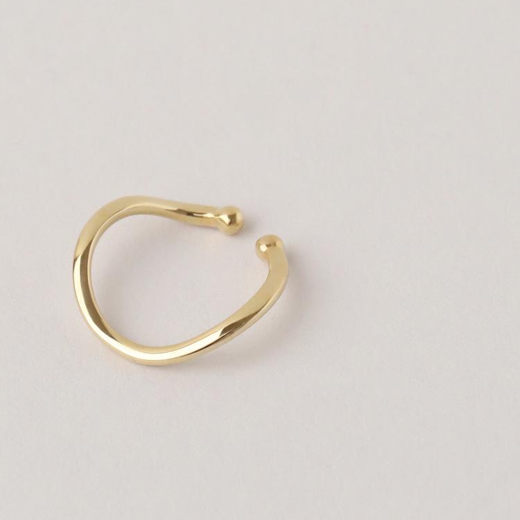 イヤーカフ 10金 イヤカフ k10 10k レディース ノンホール ピアス 10 金 ノンホールピアス シンプル 【在庫限り】 | DEVAS | 06