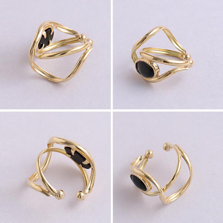 イヤーカフ 18金 イヤカフ k18 18k レディース ノンホール ピアス 天然石 ターコイズ 18 金 ノンホールピアス | DEVAS | 08