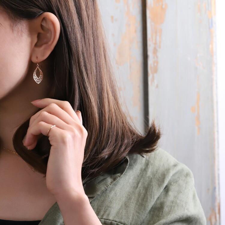 DEVAS 日曜7%クーポン有▽ 18金 ピアス k18 ピンクゴールド 18金