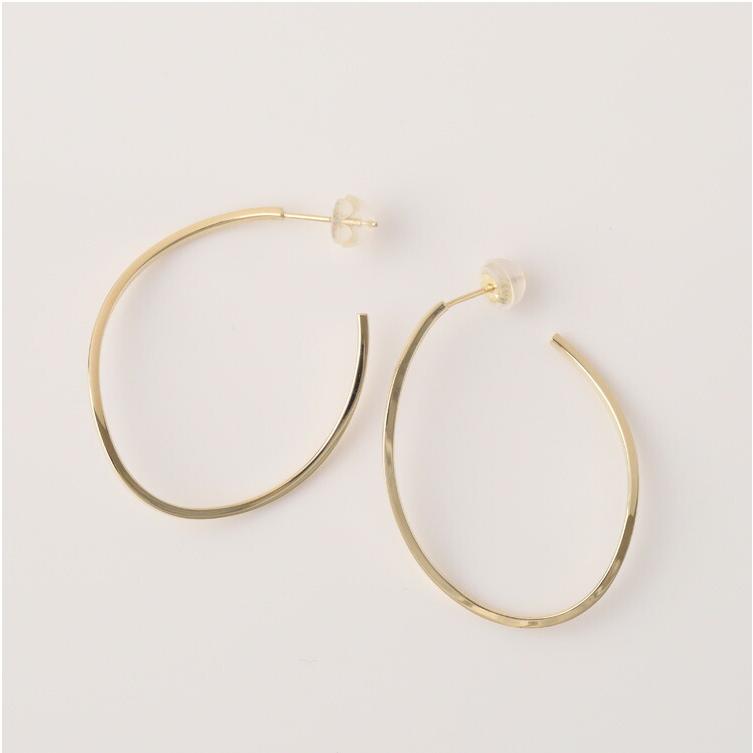 フープピアス 18k ピアス 18金 フープ k18 18金ピアス ひねり シンプル k18ピアス レディース ピアス18金 ゴールド | DEVAS | 02