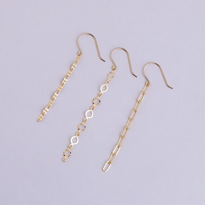 DEVAS 18金 ピアス k18 18金ピアス 18k フックピアス フック チェーン