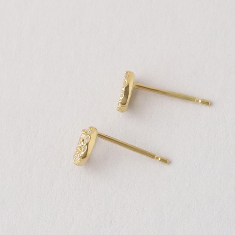 18金 ピアス k18 18金ピアス 18k 馬蹄 ホースシュー ダイヤモンド シンプル k18ピアス レディース ピアス18金 地金 | DEVAS | 09