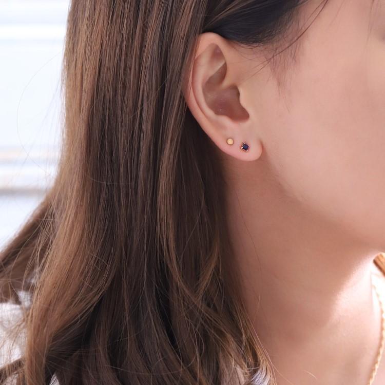 日曜限定 5%クーポン▽ 18金 ピアス k18 18金ピアス 18k サファイア 