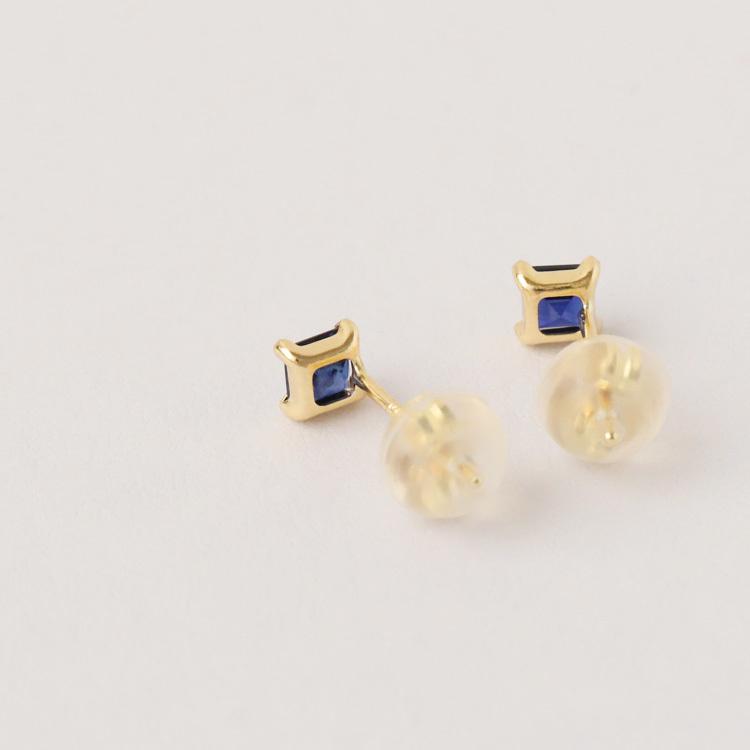 日曜限定 5%クーポン▽ 18金 ピアス k18 18金ピアス 18k サファイア 