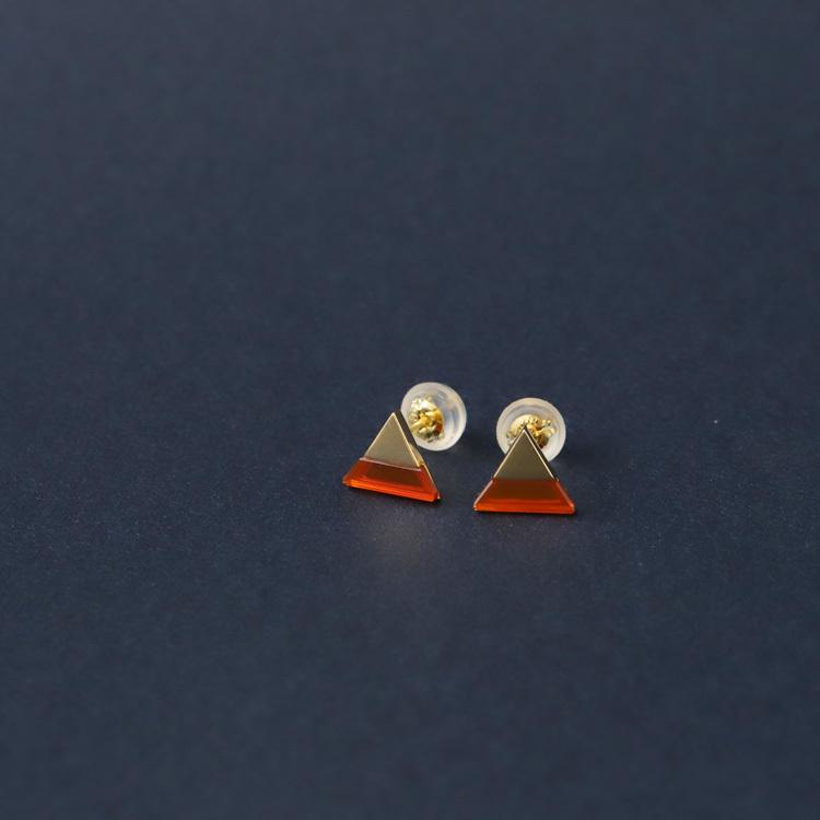 DEVAS 18金 ピアス k18 18金ピアス 18k レッドメノウ 天然石