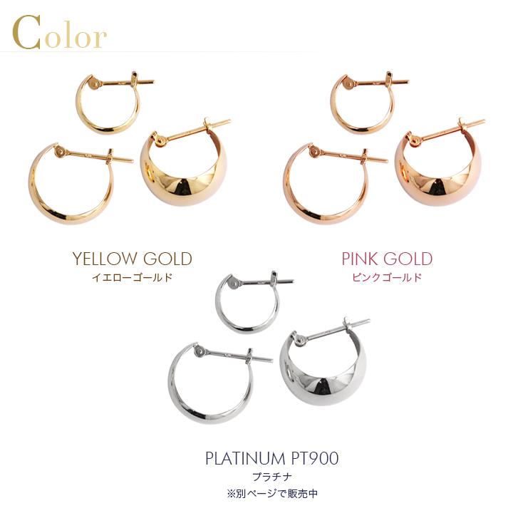 DEVAS 日曜7%クーポン有▽ フープピアス 18k ピアス 18金 フープ