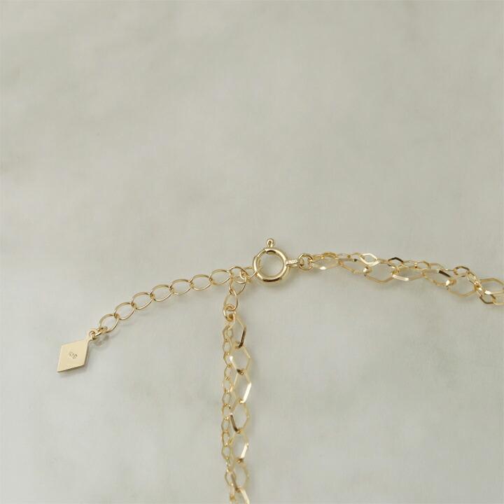 DEVAS 18金 アンクレット k18 ゴールド 18k レディース ひし形 2連