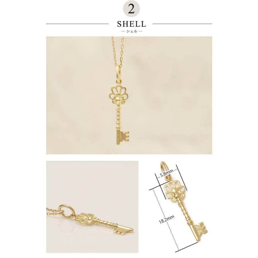 18金ネックレストップ ハート&キー LARA Christie ネックレストップ ペンダントトップ ハート