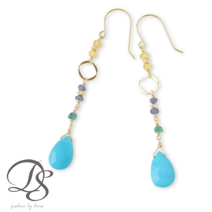 1111LINEクーポン有】18金 ピアス フック 天然石 エメラルド