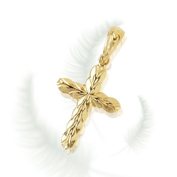 ペンダントトップ 18金 ハワイアンジュエリー ネックレス トップ k18 マイレ クロス ハワイアン ジュエリー 18金ネックレス | DEVAS | 02
