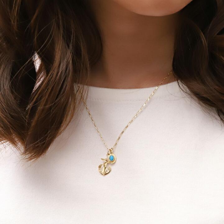 ペンダントトップ 18金 k18 18金ネックレス ペンダント レディース 錨 アンカー マリン 18k ネックレス トップ チャーム | DEVAS | 11