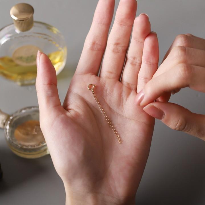 18金 アジャスターチェーン レディース メンズ シンプル ネックレス用 長さ調節 プラチナ アジャスター k18 18金 ネックレス k18チェーン ゴールド 18k 5cm | DEVAS | 06