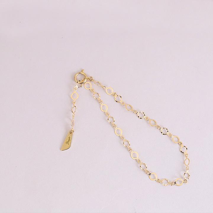 【単品購入不可】【オプション 選べるチャーム】【別注生産】 ゴールド ブレスレット カスタマイズ チャーム レディース 18k 18金 イニシャル クロス  天然石 | DEVAS | 10