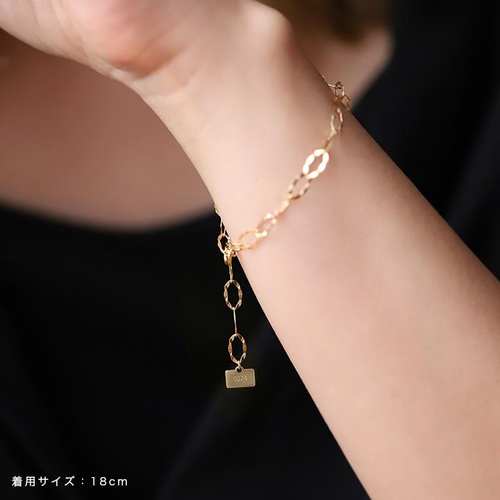 【単品購入不可】【オプション 選べるチャーム】【別注生産】 ゴールド ブレスレット カスタマイズ チャーム レディース 18k 18金 イニシャル クロス  天然石 | DEVAS | 15