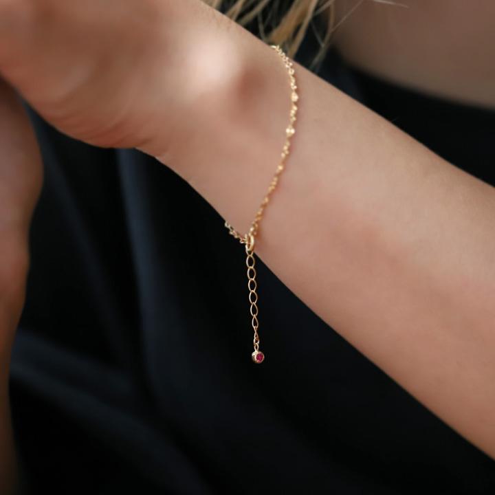 【単品購入不可】【オプション 選べるチャーム】【別注生産】 ゴールド ブレスレット カスタマイズ チャーム レディース 18k 18金 イニシャル クロス  天然石 | DEVAS | 02