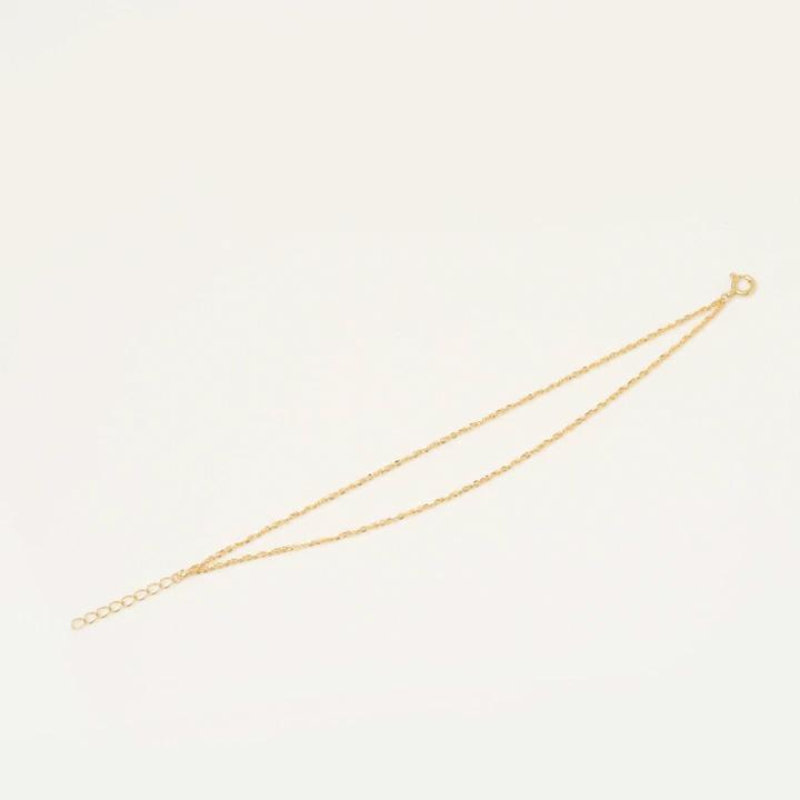 【土日限定2000円OFFクーポン有】 18金 ブレスレット k18 18金ブレスレット 18k レディース 2連 ツイストあずき 1.2mm シンプル ブレスレットレディース | DEVAS | 05