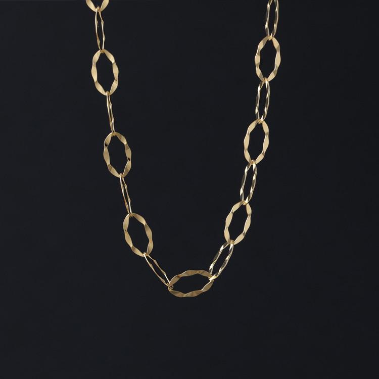【6/14~15限定2500円OFFクーポン有】18金 ブレスレット k18 18金ブレスレット 18k レディース リップル チェーン 4.5mm シンプル ブレスレットレディースの画像