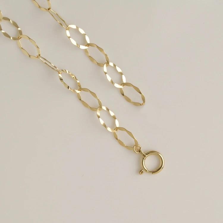【6/14~15限定2500円OFFクーポン有】18金 ブレスレット k18 18金ブレスレット 18k レディース リップル チェーン 4.5mm シンプル ブレスレットレディースの画像