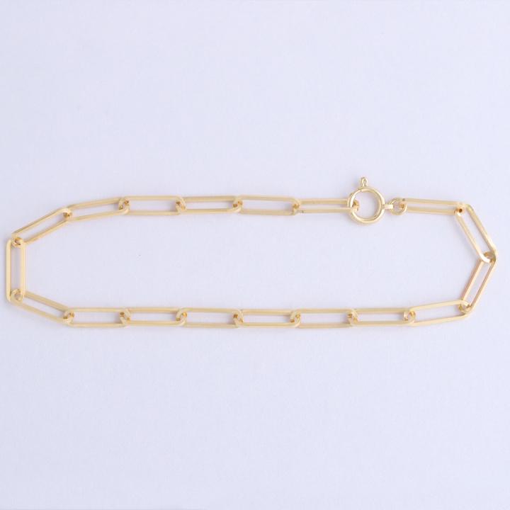 【6/14~15限定7000円OFFクーポン有】18金 ブレスレット k18 18金ブレスレット 18k レディース ペーパークリップチェーン 3.5mm  ブレスレット メンズの画像