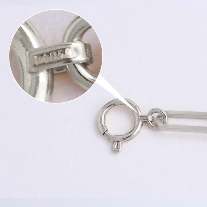 Pt850ロングコマクリップチェーンブレスレット全長19㎝ PT850 チェーン ブレスレット 10g 19cm[] PT850 Chain Bracelet
