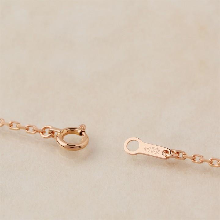 【土日限定5000円OFFクーポン有】 18金ネックレス k18 ピンクゴールド ネックレスチェーン あずきチェーン 1.3mm レディース ネックレス チェーン 18k | DEVAS | 04