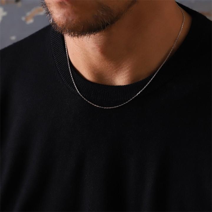 【土日限定3500円OFFクーポン有】 プラチナ ネックレス ネックレスチェーン プラチナネックレス あずきチェーン 1.3mm幅 レディース メンズ チェーン | DEVAS | 06