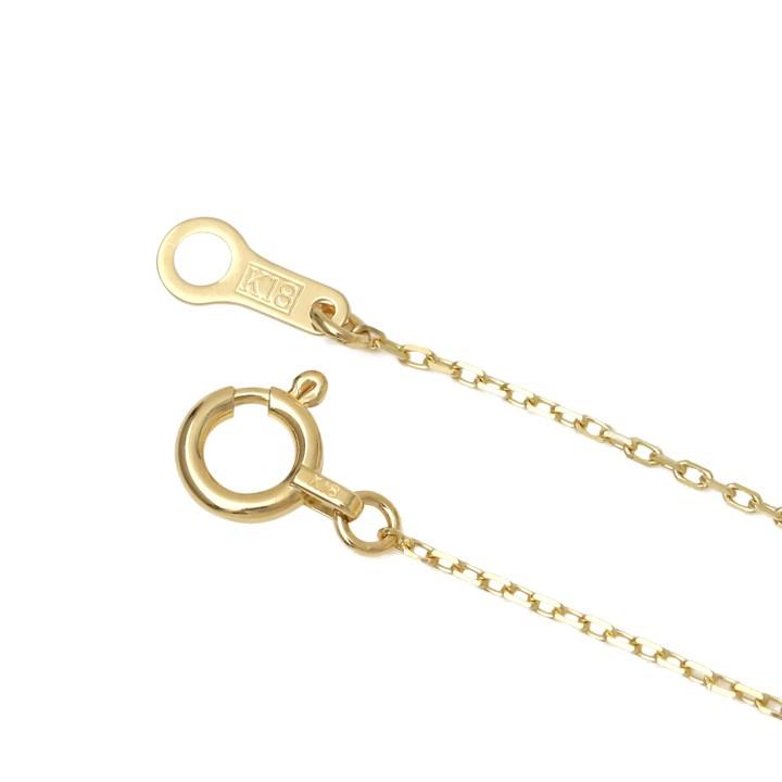 【土日限定1000円OFFクーポン有】 18金ネックレス k18 ネックレス 18金 レディース チェーン ネックレスチェーン 0.9mm幅 カット 小豆 18k 18 金 | DEVAS | 04