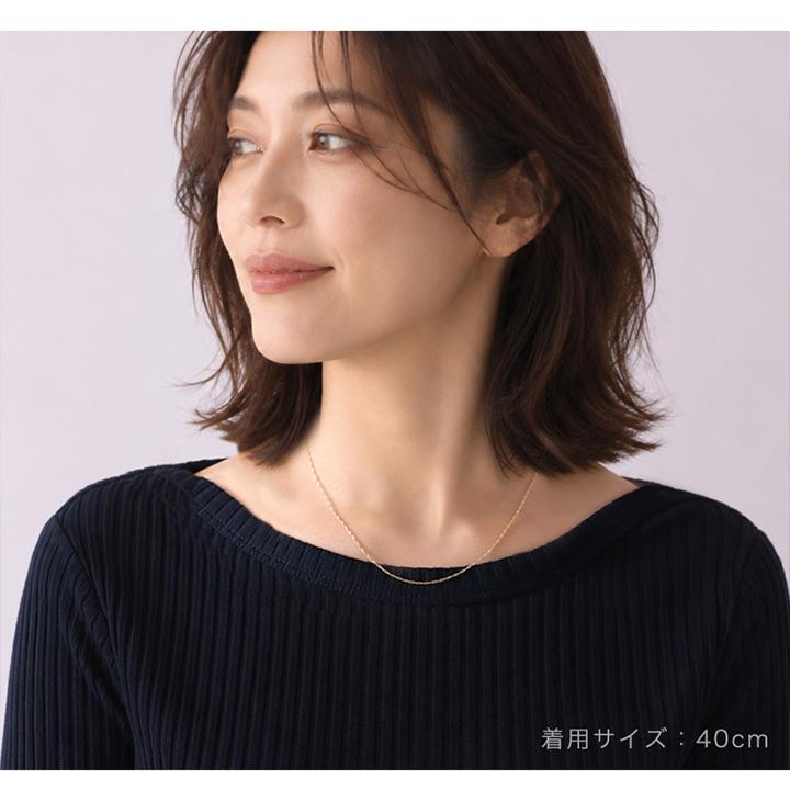 18金ネックレス k18 ネックレス 18金 レディース チェーン ネックレスチェーン スクリュー チェーン 1.2mm 18k 18 金 | DEVAS | 15