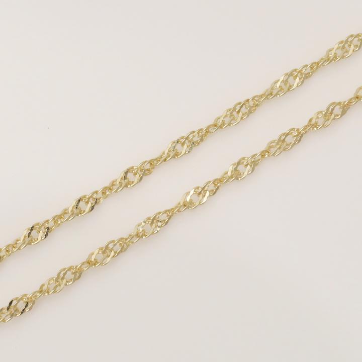 6月土日限定 7%クーポン▼ 10金ネックレス k10 ネックレスチェーン 幅1.2mm スクリュー K10 スライド式 レディース チェーン 10k フリースライド | DEVAS | 04
