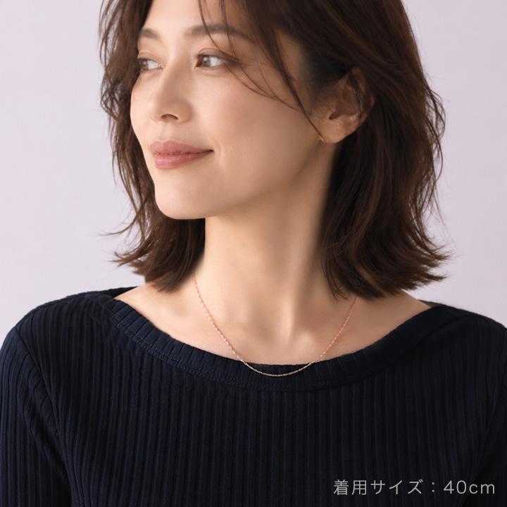 【10/15限定2000円OFFクーポン有】18金ネックレス k18 ネックレス チェーン レディース ピンクゴールド スクリュー チェーン 1.2mm幅 18k シンプル 金 | DEVAS | 09