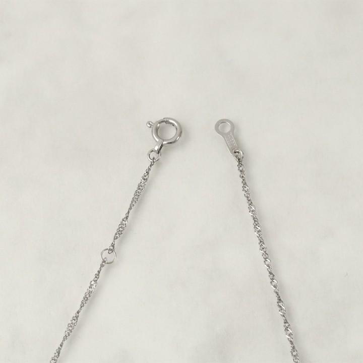 【土日限定1000円OFFクーポン有】 プラチナ ネックレス ネックレスチェーン プラチナネックレス スクリュー チェーン 1.2mm幅 レディース チェーン | DEVAS | 02