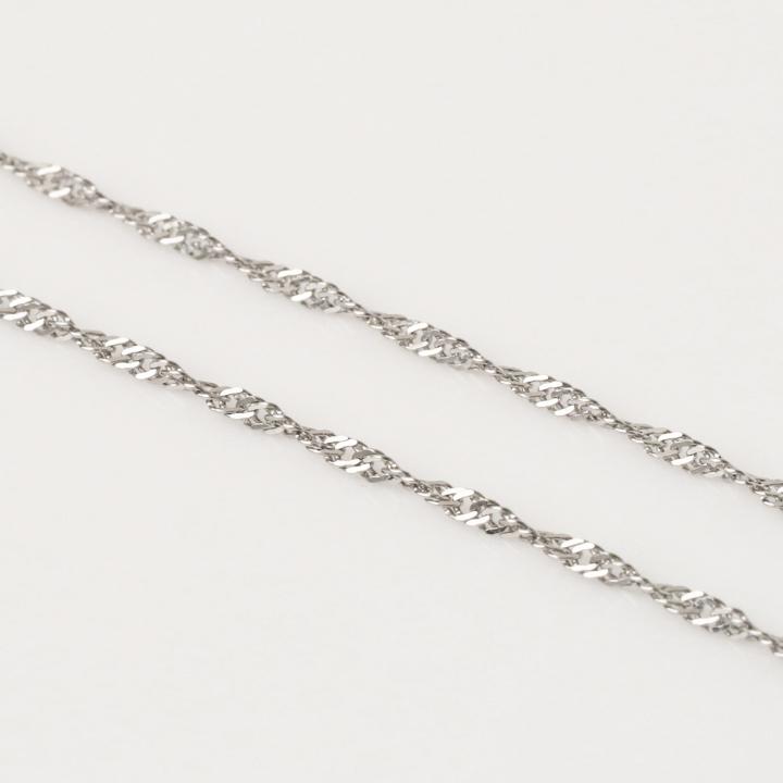 【土日限定2500円OFFクーポン有】 プラチナ ネックレス ネックレスチェーン プラチナネックレス スクリュー チェーン 1.6mm幅 レディース チェーン | DEVAS | 02