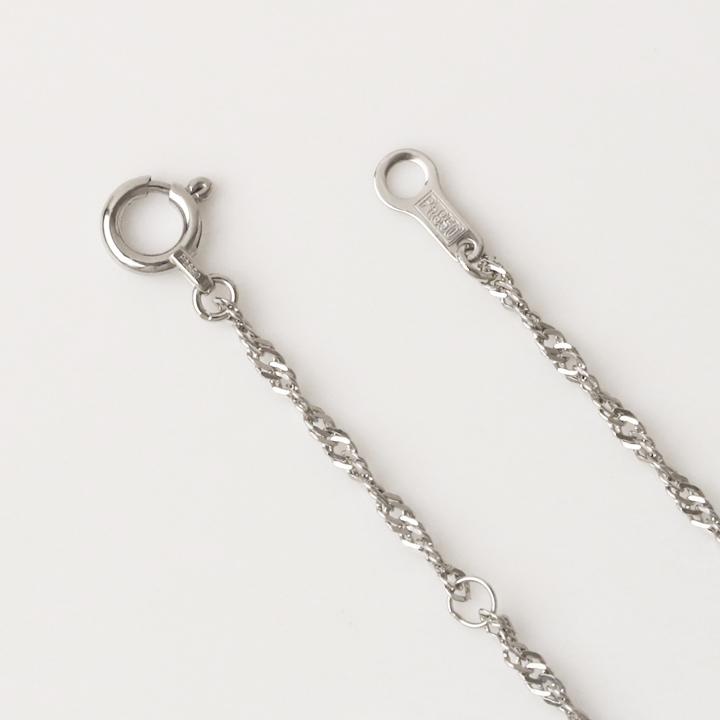 【土日限定2500円OFFクーポン有】 プラチナ ネックレス ネックレスチェーン プラチナネックレス スクリュー チェーン 1.6mm幅 レディース チェーン | DEVAS | 03