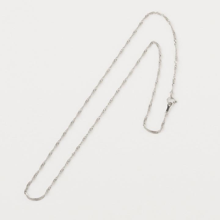 【土日限定2500円OFFクーポン有】 プラチナ ネックレス ネックレスチェーン プラチナネックレス スクリュー チェーン 1.6mm幅 レディース チェーン | DEVAS | 04