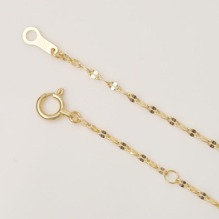 【土日限定4000円OFFクーポン有】 18金ネックレス k18 ネックレス 18金 レディース チェーン ネックレスチェーン ペタルチェーン 1.6mm幅 18k 18 金 | DEVAS | 04