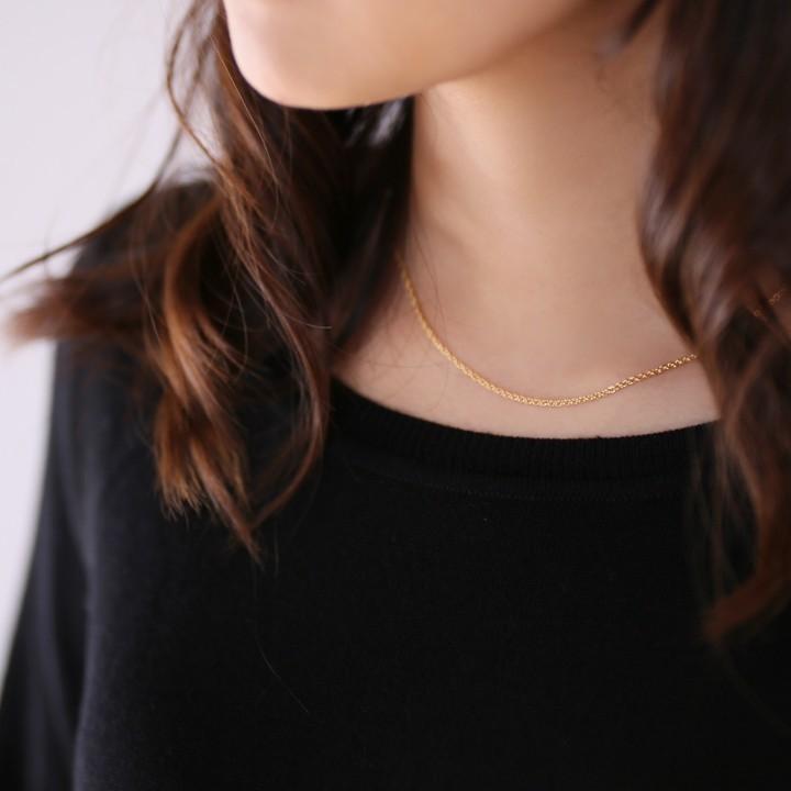 【土日限定6500円OFFクーポン有】 18金ネックレス k18 ネックレス 18金 レディース チェーン ネックレスチェーン ロープチェーン 1.8mm幅 18k 18 金 | DEVAS | 10