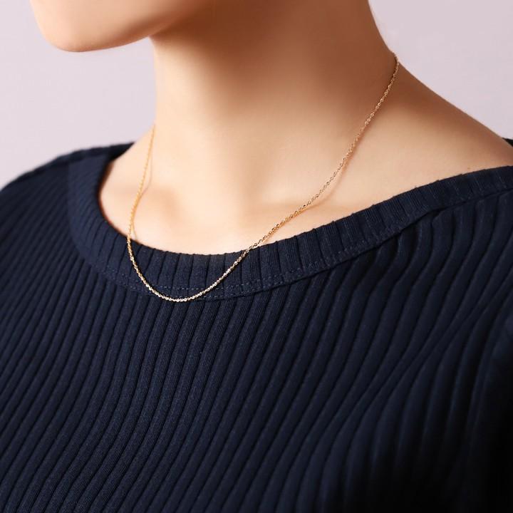 【土日限定4000円OFFクーポン有】  18金ネックレス k18 ネックレス 18金 レディース チェーン ネックレスチェーン あずきチェーン 1.2mm幅 18k 18 金 | DEVAS | 08