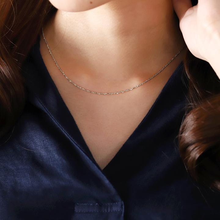 【土日限定2500円OFFクーポン有】 プラチナ ネックレス ネックレスチェーン プラチナネックレス 小豆 1.2mm レディース プラチナネックレスチェーン | DEVAS | 06